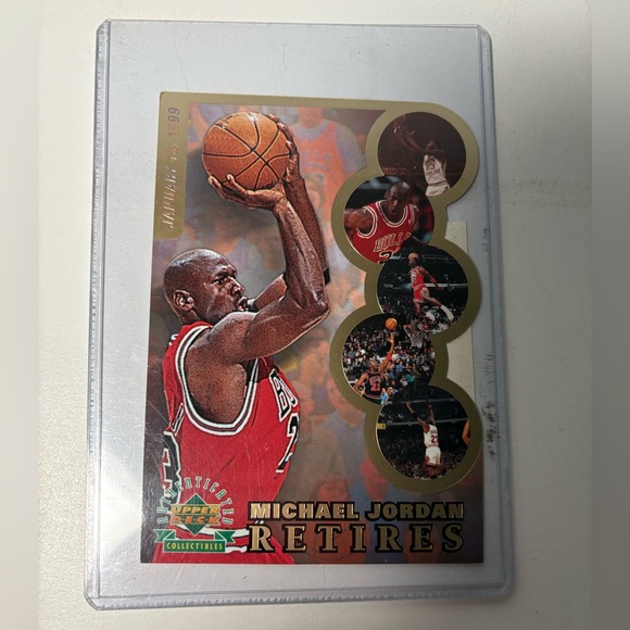 Michael Jordan Retires Upperdeck Rare find - Picture 1 of 2